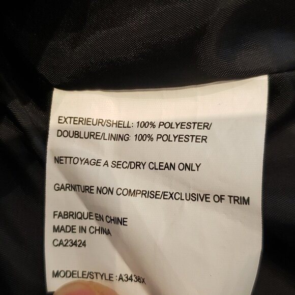 MONA Lisa Fen-Nelli Women's Trench Coat  Navy Blue Size 24.5 - Picture 8 of 12